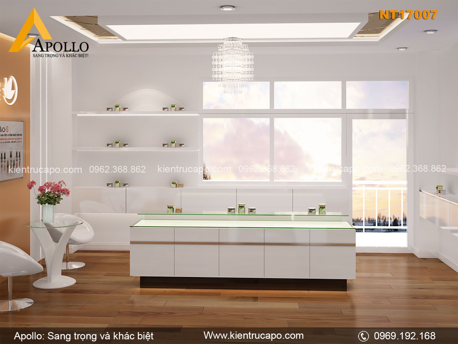 Mẫu spa hiện đại tại thành phố Hải Dương sang trọng (NT17007)